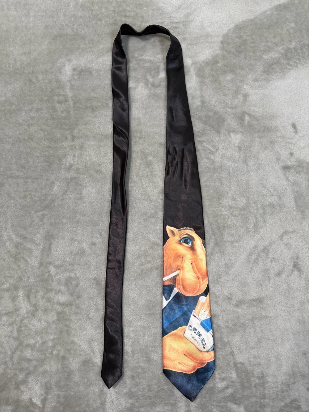 Vintage Savvy Joe Camal Cigarettes Novelty Necktie Retro 90s USA Made